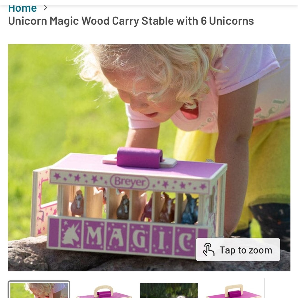 Breyer Pink and Purple Unicorn Stable Set